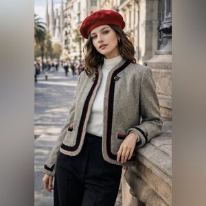 Vintage Austrian Alpine Wool Felted Jacket | SAG Buttons